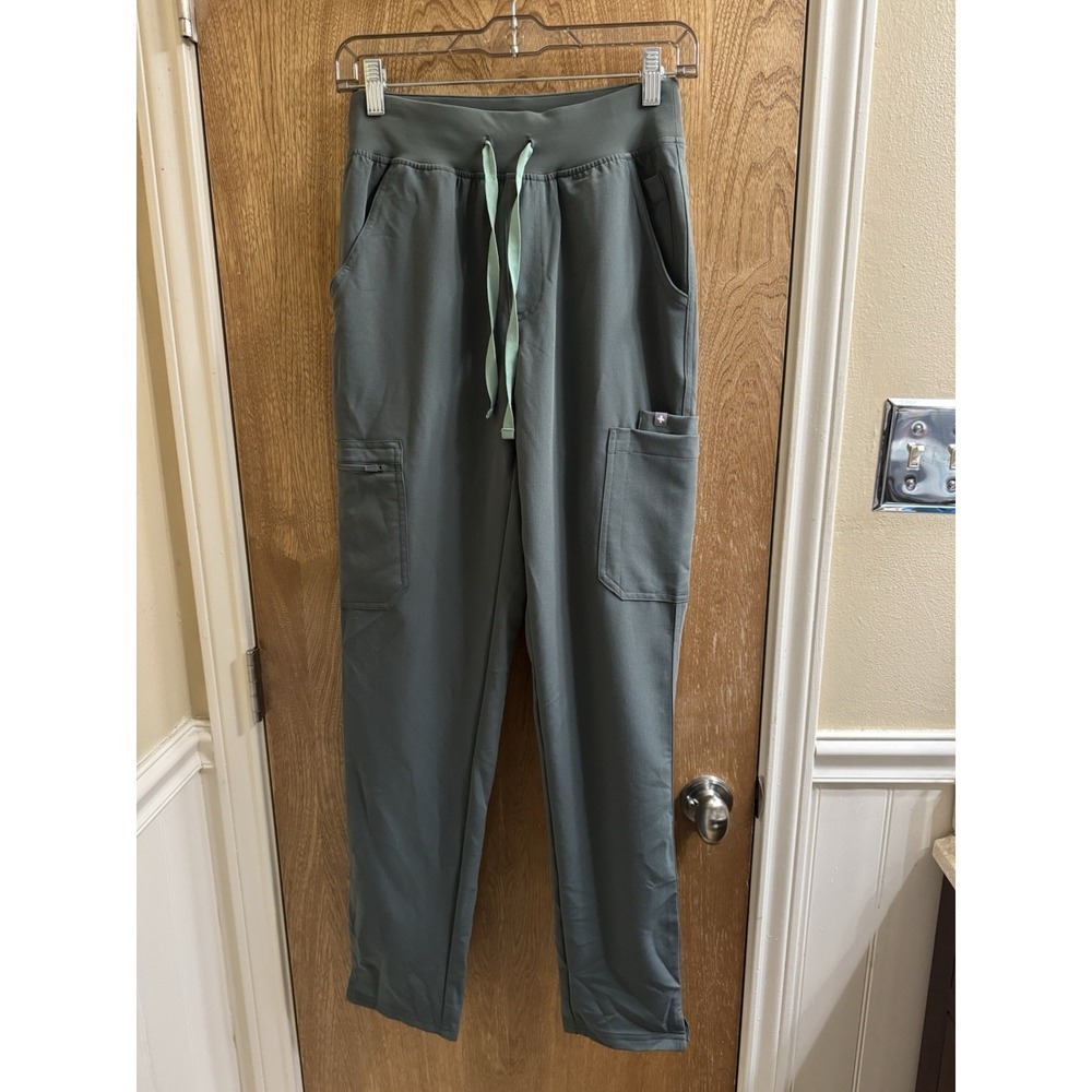 FIGS HW Yola Tall Scrub Pants Sz XS/T Grayish Green STYLE #1000209 PO#5620 NWT